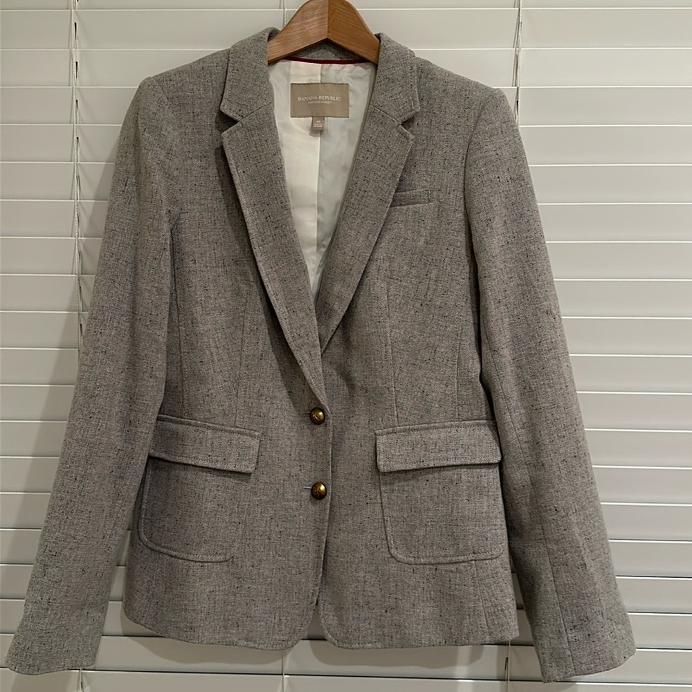 Wool mix blazer - size 12 - woman